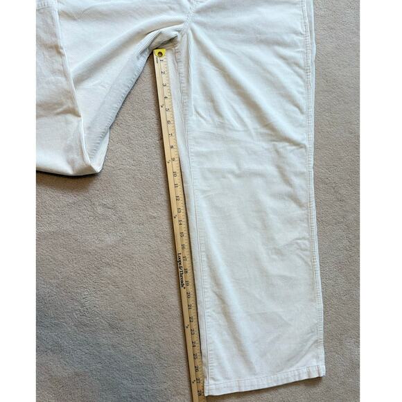 Madewell Emmett 2.0 Wide-Leg Pants in Corduroy Antique Cream Item NM364 Size 31 - Picture 8 of 14